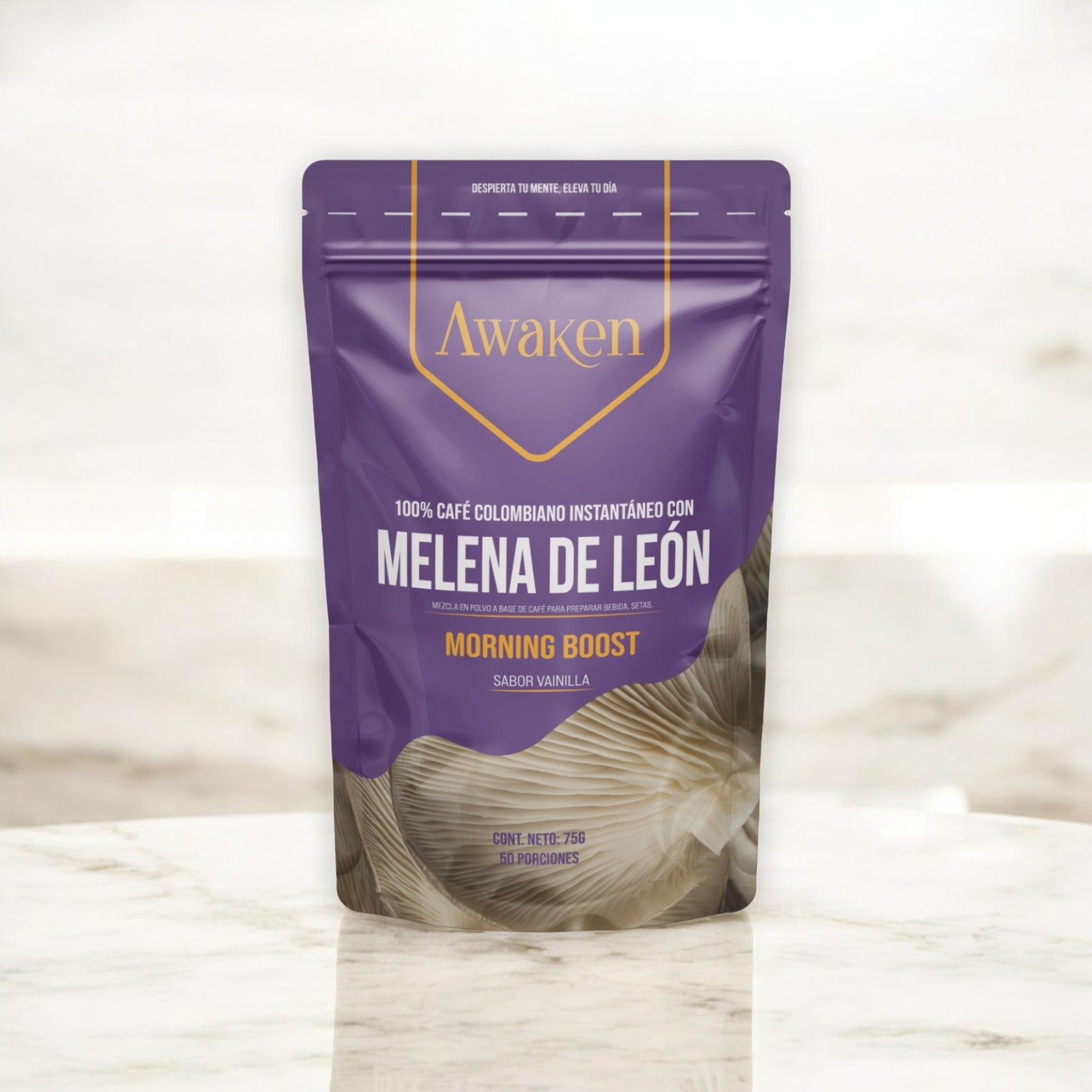 Café Instantáneo 100% Colombiano con Melena de León - Awaken