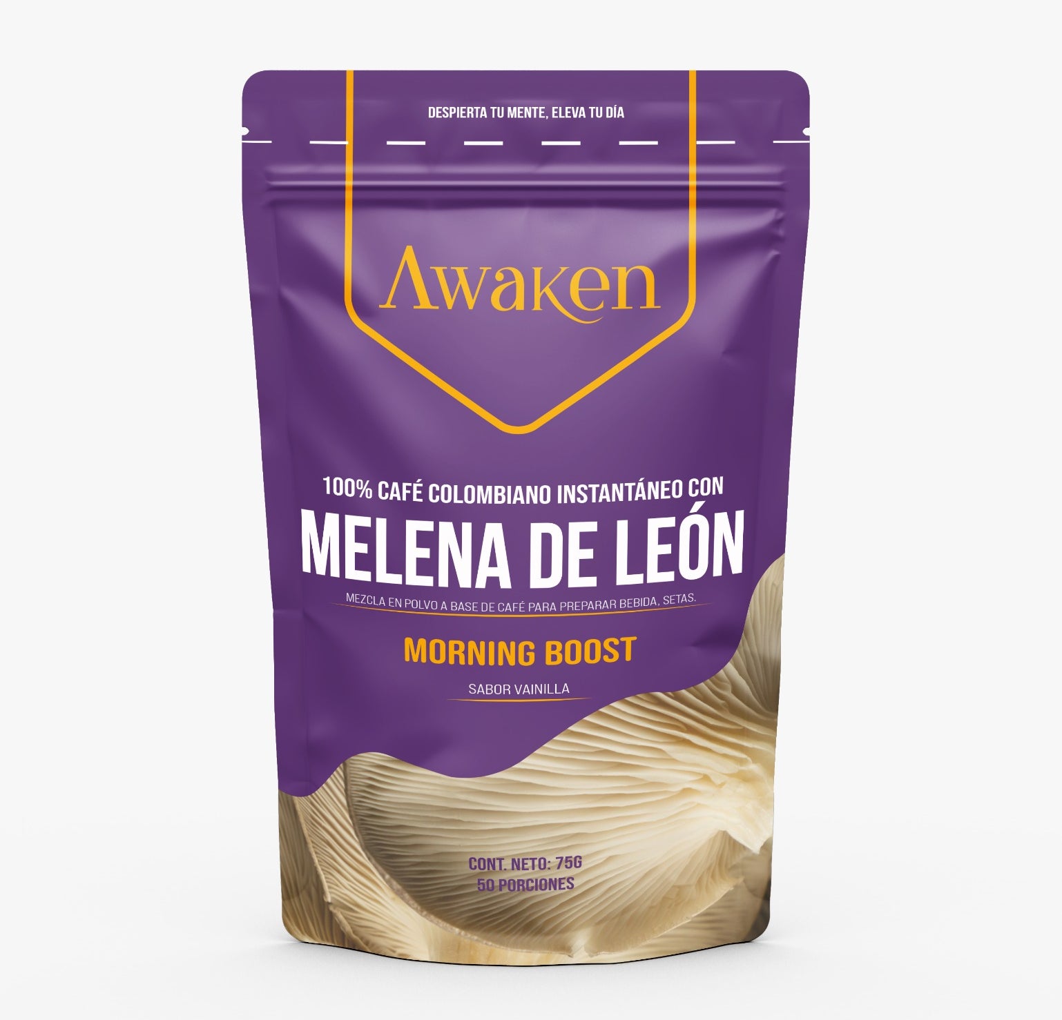 Café Instantáneo 100% Colombiano con Melena de León - Awaken